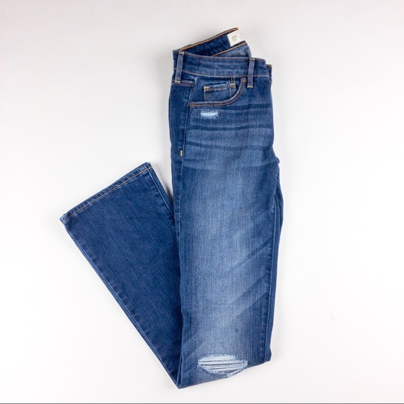 A&F bootcut flare jeans ripped distressed blue - Picture 3 of 8